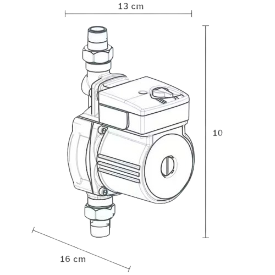 Bomba de Presión Bosch Mod. BP120W1 para 1 y 2 Servicio
