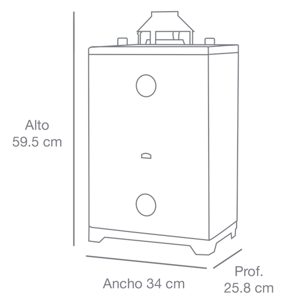 CALENTADOR DE PASO MOD. ONE HRT-CHL08N NAT 8LTS
