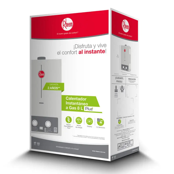 CALENTADOR DE PASO MOD.RHIN-CHN08N 8 LTS NAT.