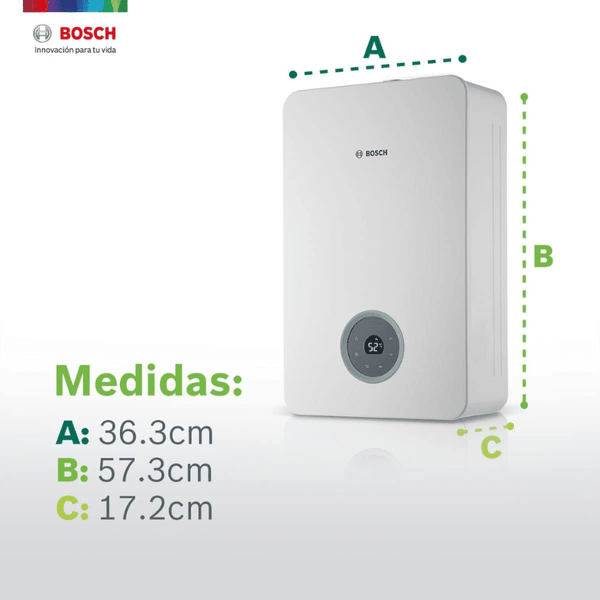 CALENTADOR DE PASO BOSCH MOD. BALANZ VENTO 17 LTS NATURAL T5600 F15-D23