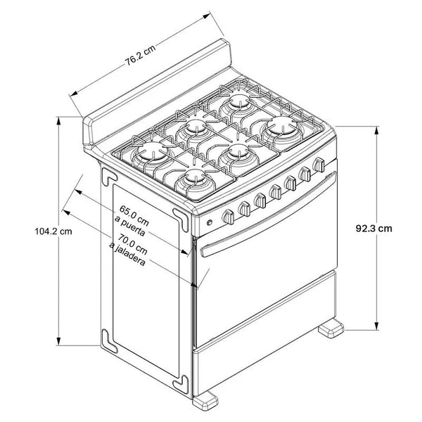 Estufa Acros AFR2110B de 30