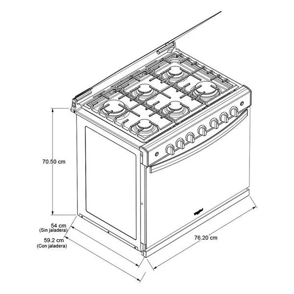 HORNO PARRILLA MOD. WER3000D SILVER
