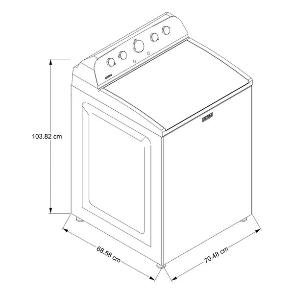 LAVADORA MOD.7MMVW5035PW 24K.