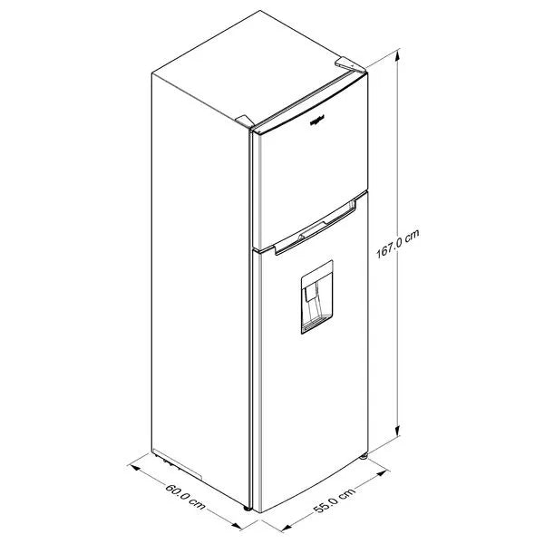 REFRIGERADOR MOD. WT32409D 9 PIES SILVER