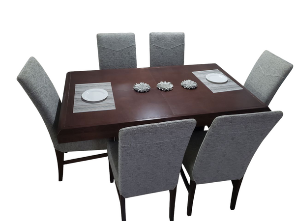ANTECOMEDOR MUEB. GUADIANA MOD. ROMA 6/SILLAS FERRARA TABACO T/BEIGE