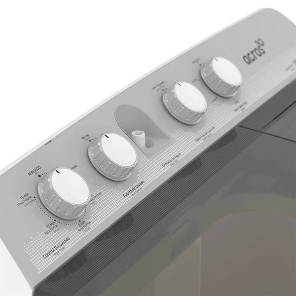 Lavadora Dos Tinas 16 Kg Blanca Acros ALD1645JE