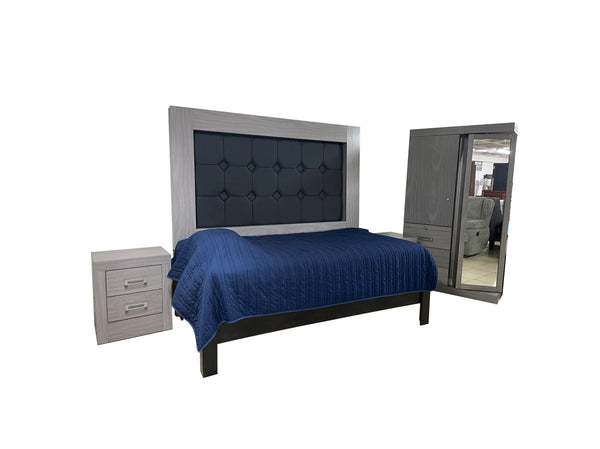 Recámara Antonelli King Size Ash (Asgard Oxford)