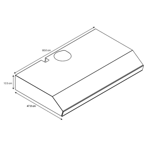 Campana Whirlpool WH8010S inox 80 cm