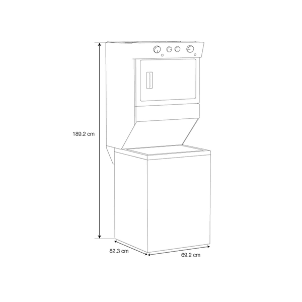 CENTRO DE LAVADO WHIRLPOOL MOD. 7MWET4027HW 20KILOS ELÉCTRICO