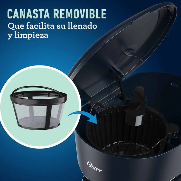 Cafetera programable Oster de 12 tazas BVSTDCP12B Negra 2118-210