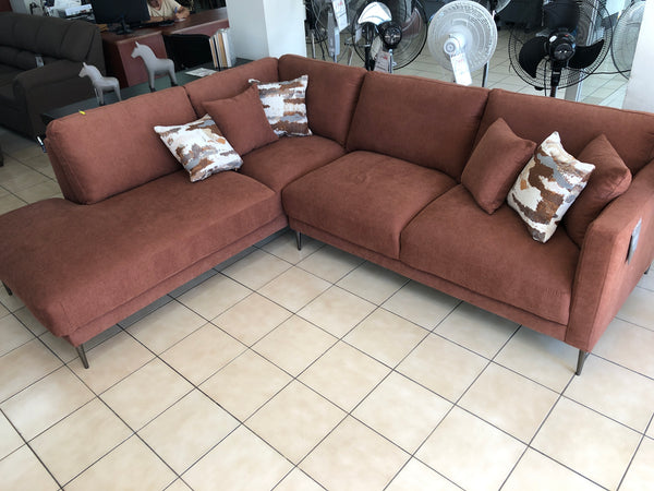 SALA MOD. OCA ESQ. IZQ. PERONI SEPIA 6coj. PERONI SEPIA c) A