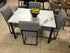 ANTECOMEDOR MOD. SORIA  RECTANGULAR 4/SILLAS