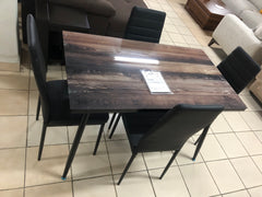 ANTECOMEDOR MOD. TOYO 4 SILLAS CRISTAL