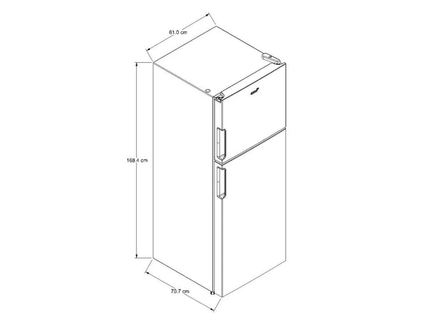REFRIGERADOR MOD. AT1330D 13 PIES SILVER