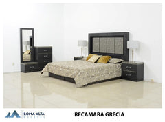 RECAMARA MOD. GRECIA K.S. GRIS OBSURO CEMENTO IMPRESO