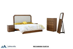 RECAMARA MOD. SUECIA K.S. CHAPA WALNUT UV (VIENA 2)