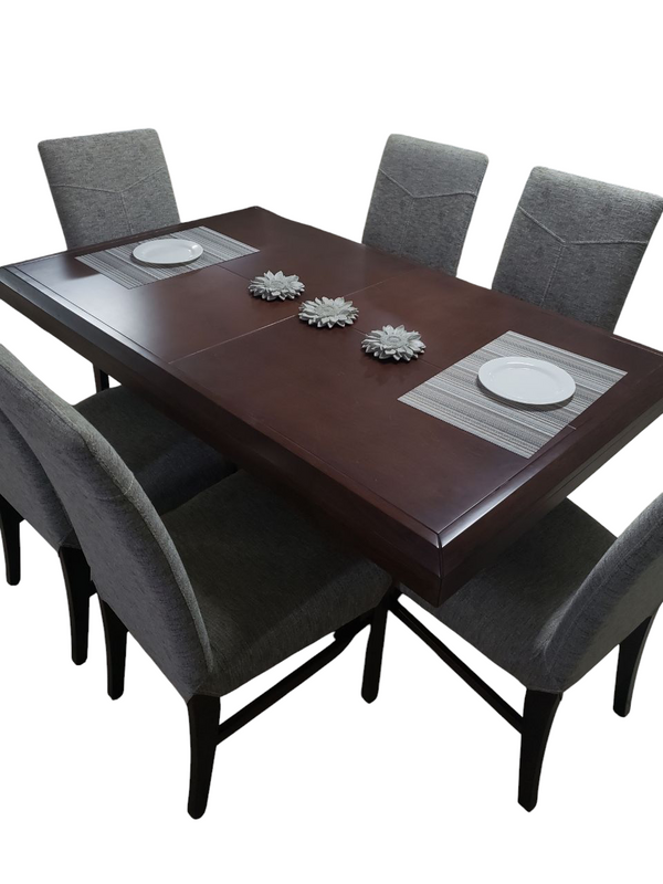ANTECOMEDOR MUEB. GUADIANA MOD. ROMA 6/SILLAS FERRARA TABACO T/BEIGE