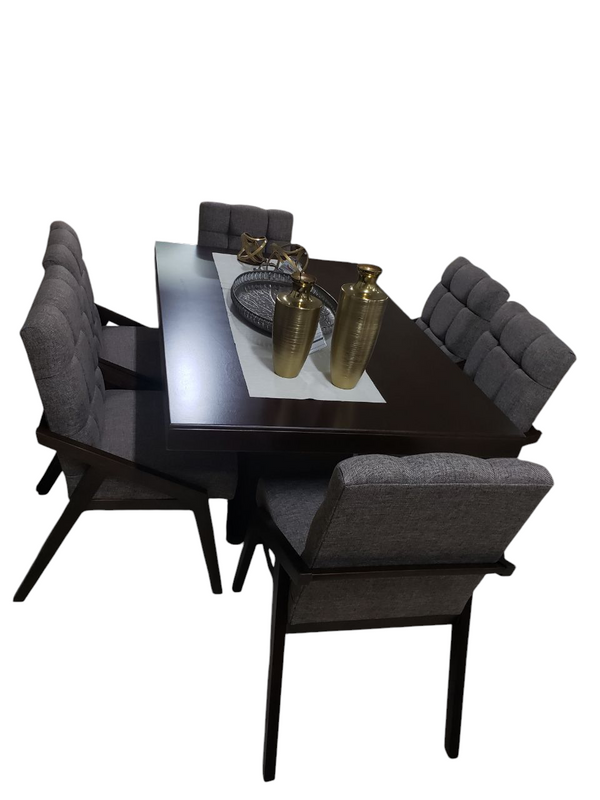 ANTECOMEDOR MUDESA MOD. VALENCIA 6/S NOGAL T/OREO