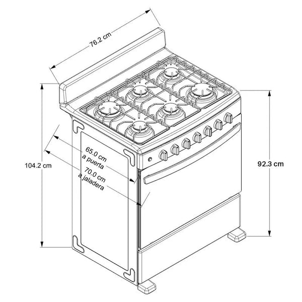 Estufa Acros AFR2110G 30