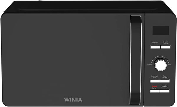 Winia KOS-61HB Horno de Microondas 0.7 pies puerta de cristal Negro Cromado